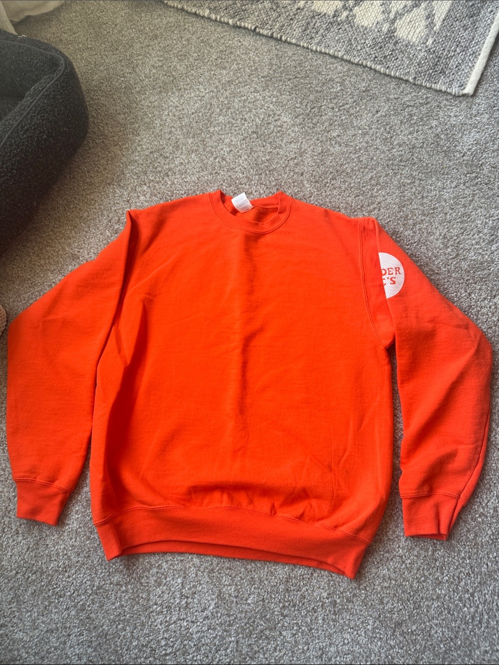 Trader Joe’s Orange Logo Crewneck Sweatshirt Medium